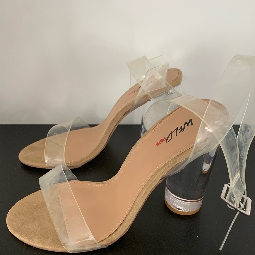 Wild pair sandals size 7 clear persiplex